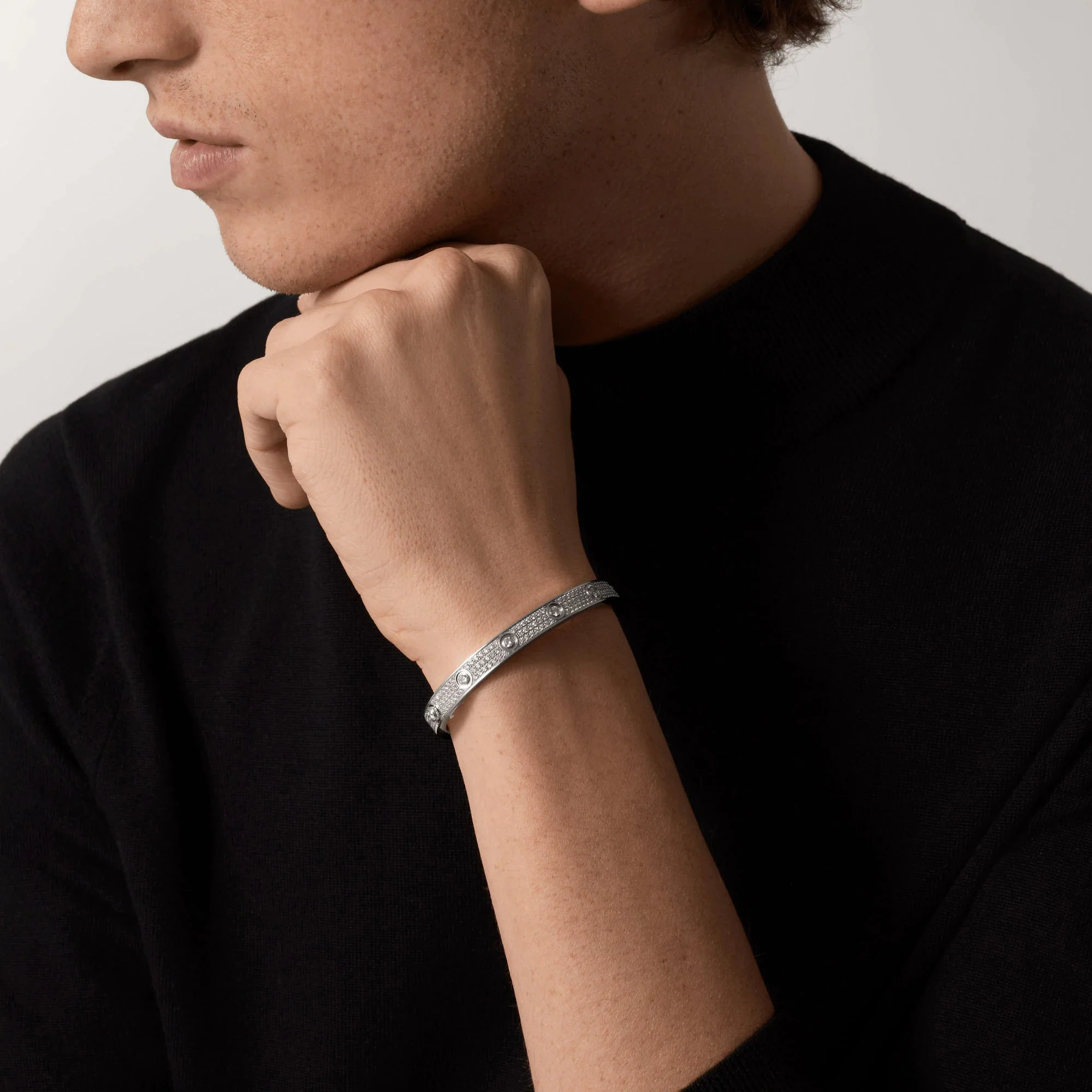 Regalia jewelryLOVE BRACELET 6.1MM DIAMOND-PAVED 10 BIG DIAMONDS