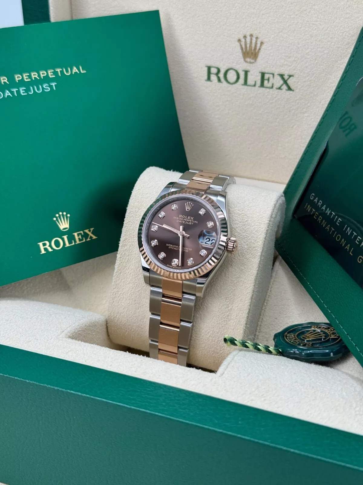 【Super Clone】ROLEX Datejust m278271-0027/0028 Chocolate 31mm Dial Oyster Bracelet Watch