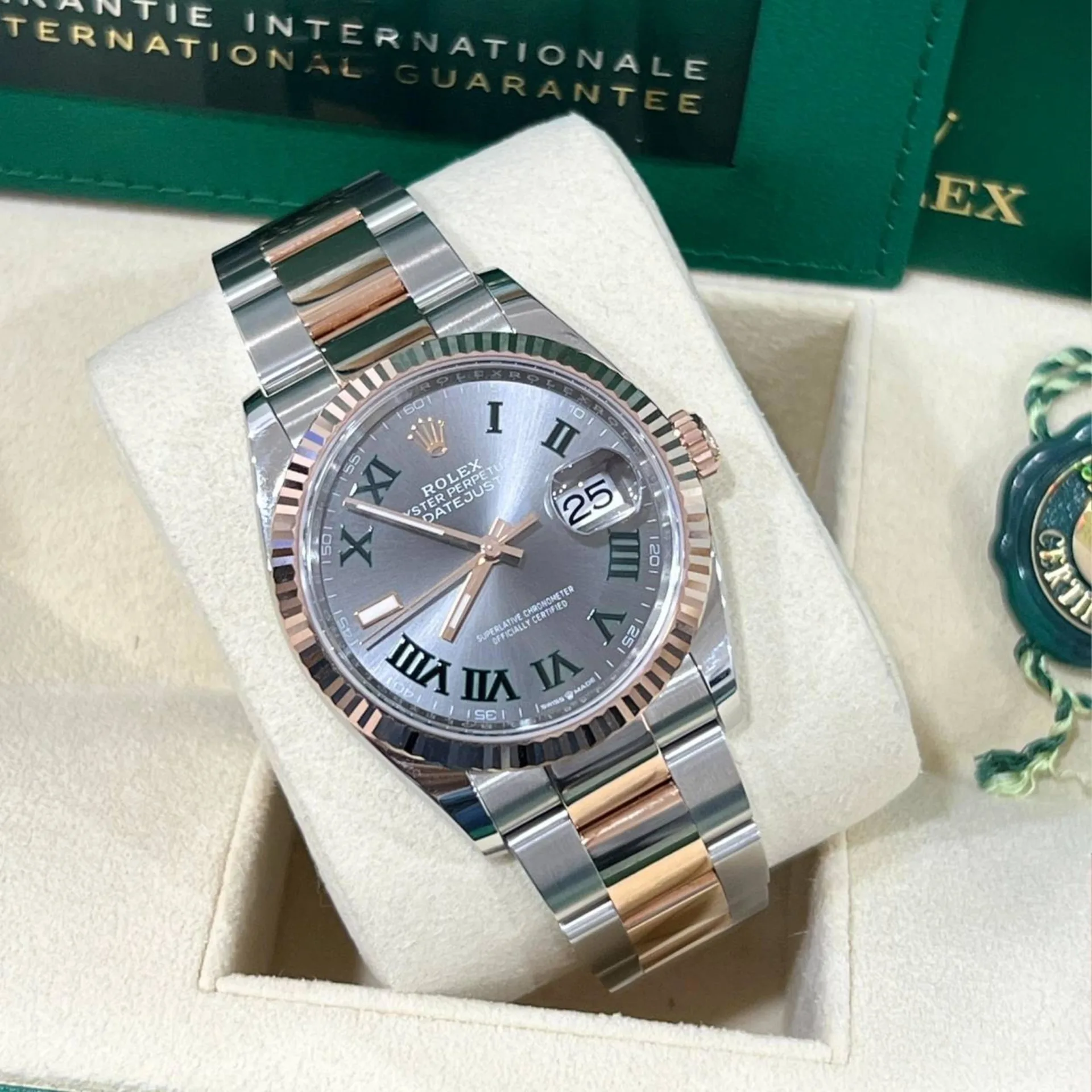 【Super Clone】ROLEX  Datejust 36mm 126231 Slate Dial Oyster Bracelet Watch