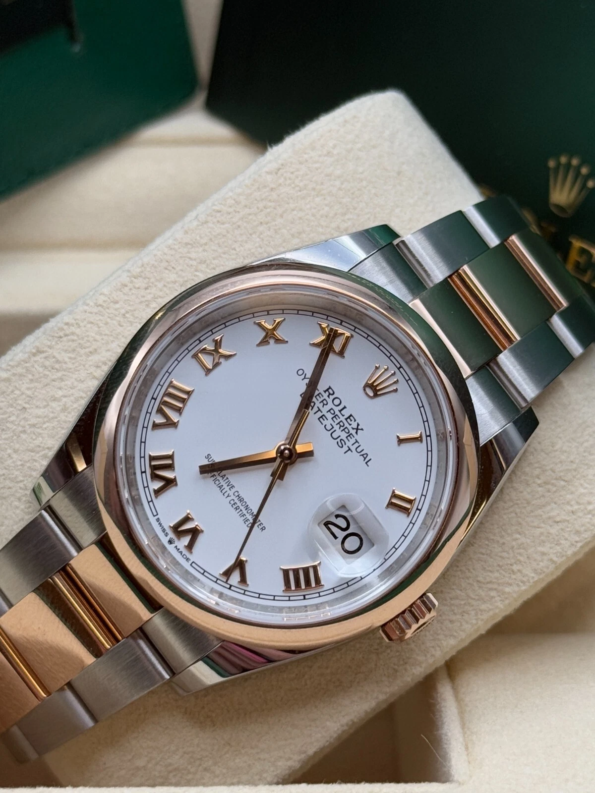 【Super Clone】ROLEX  Datejust 36mm 126201 White Dial Oyster Bracelet Watch