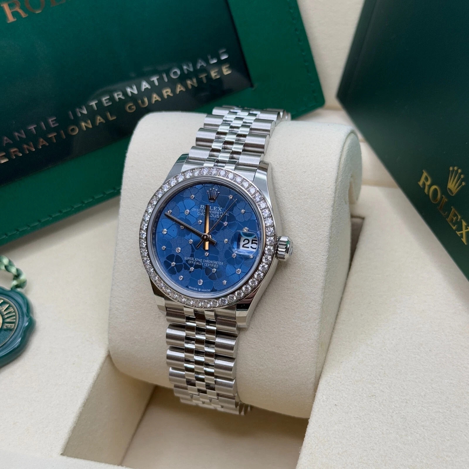 【Super Clone】RLX Datejust m278384RBR-0039/0040 Azzurro Blue 31mm Dial Oyster Watch