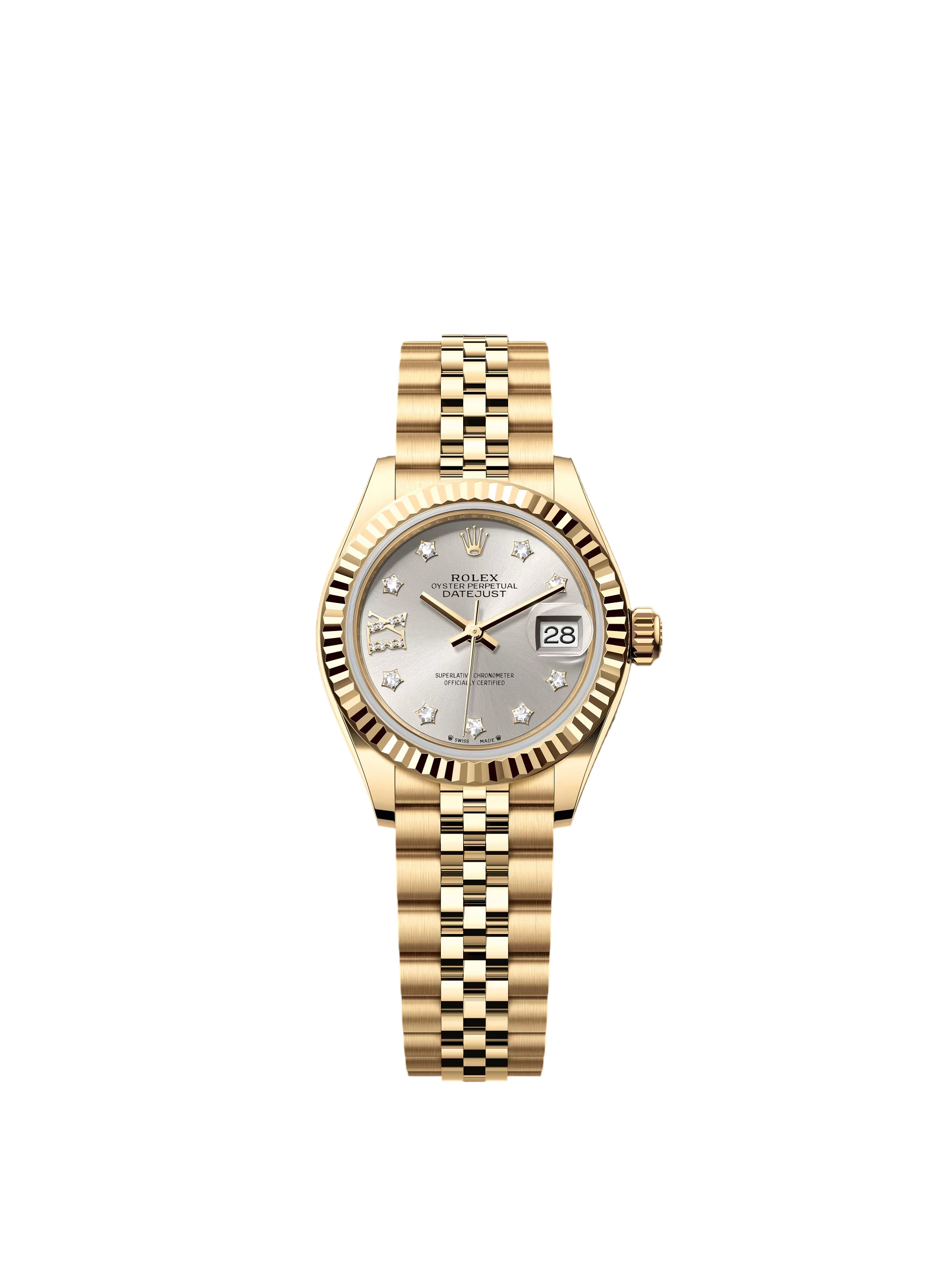 【Super Clone】ROLEX Lady-Datejust 28mm 279178 Silver Diamond Dial