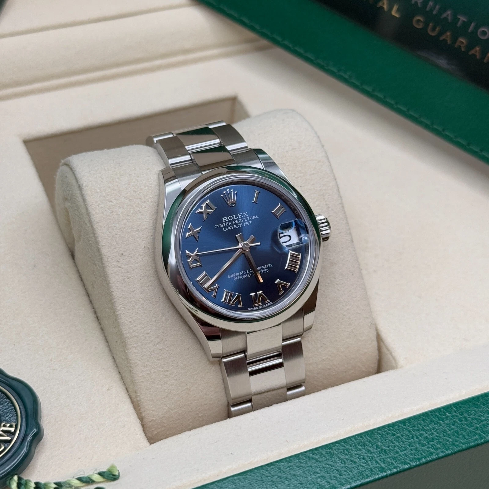 【Super Clone】ROLEX Datejust m278240-0017/0018 31mm Blue Roman Domed Bezel Oyster Oystersteel