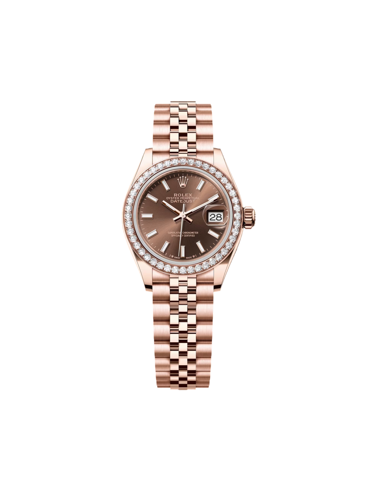 【Super Clone】ROLEX Lady-Datejust 28mm 279135RBR Chocolate Dial Jubilee Bracelet