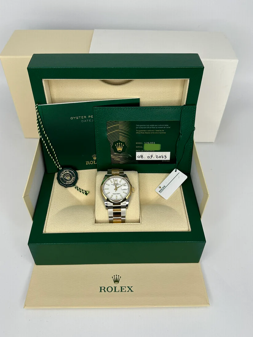 【Super Clone】ROLEX  Datejust 36mm 126203 White Dial Domed Bezel Jubilee Bracelet