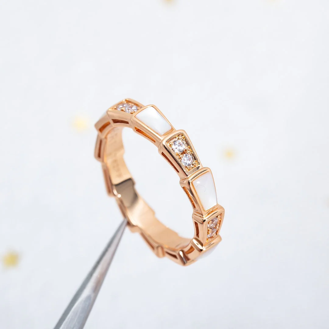 Regalia jewelrySERPENTI RING PINK GOLD DIAMOND MOP 3MM