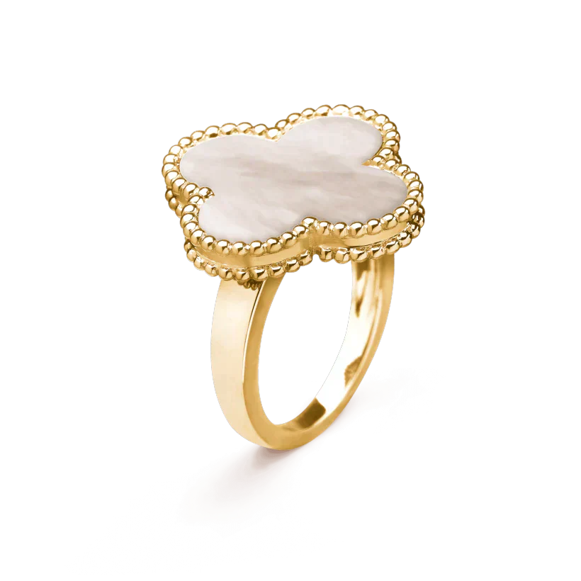 Regalia jewelryCLOVER WHITE MOP RING