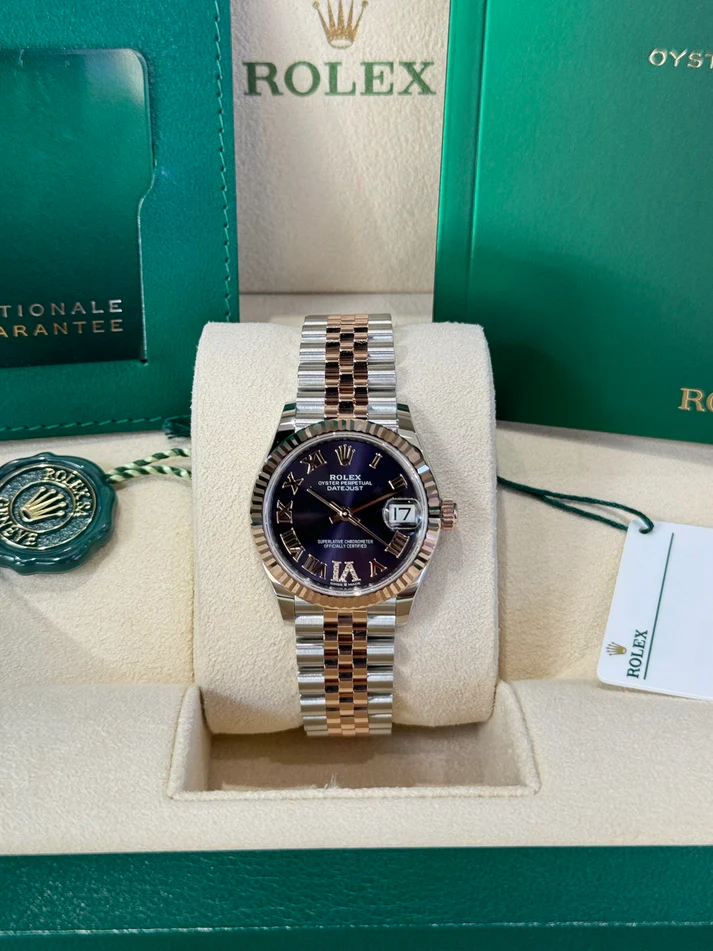【Super Clone】ROLEX Datejust m278271-0019/0020 Aubergine 31mm Dial Oyster Bracelet Watch