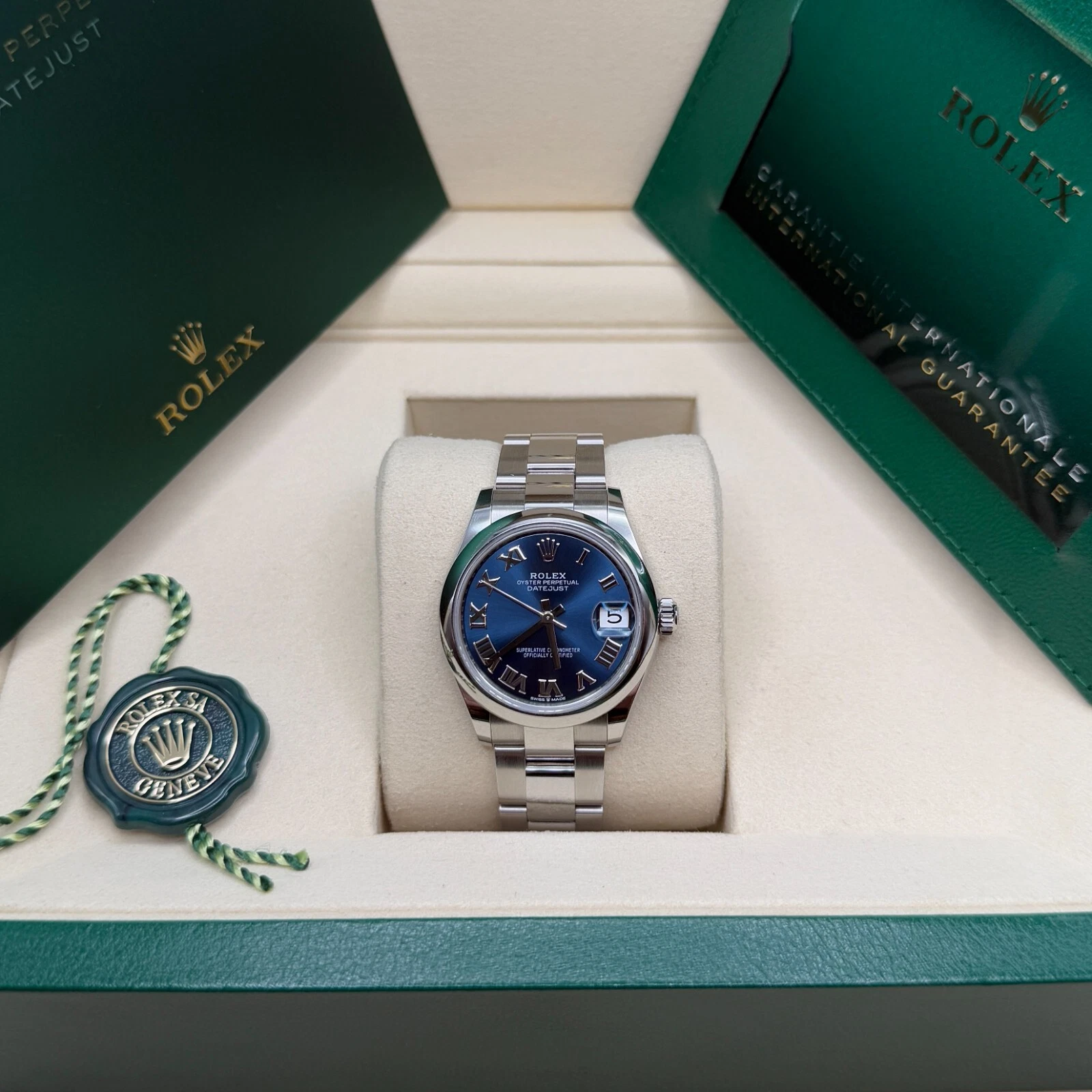 【Super Clone】ROLEX Datejust m278240-0017/0018 31mm Blue Roman Domed Bezel Oyster Oystersteel