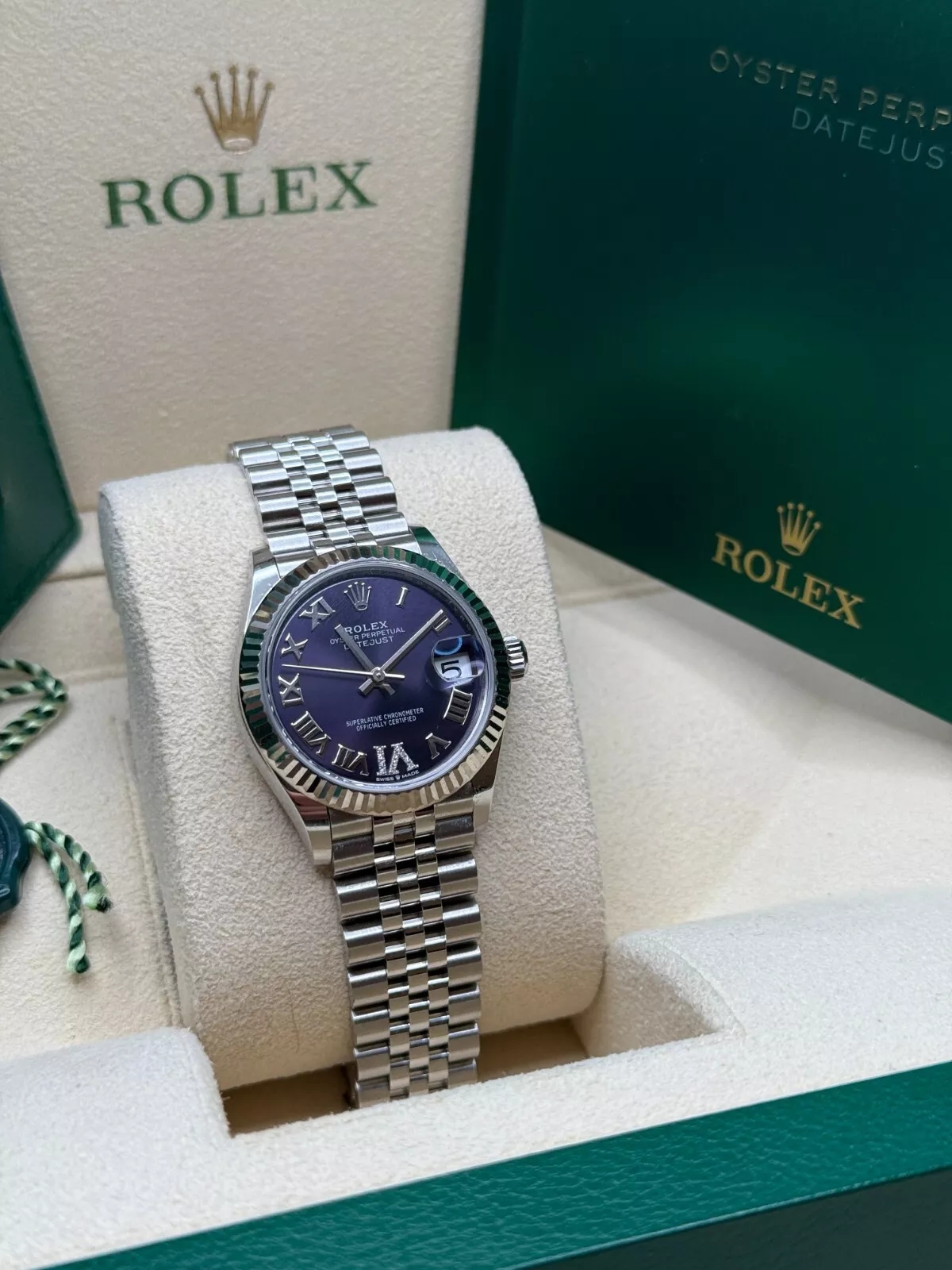 【Super Clone】RLX Datejust m278274-0025/0026 Aubergine 31mm Dial Oyster Watch