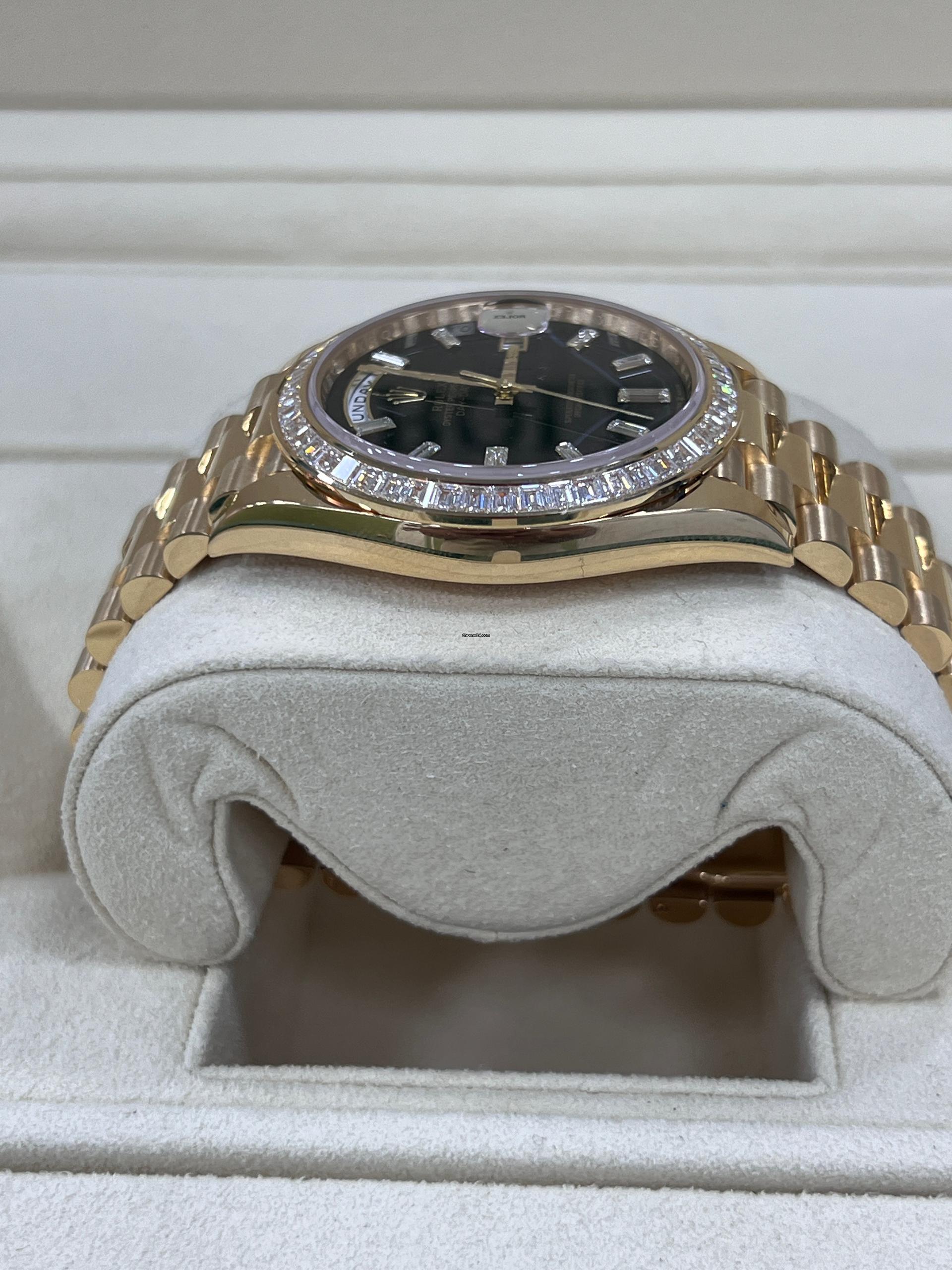 【Super Clone】ROLEX Day-Date 40mm 228398TBR-0038 Onyx Dial President Watch