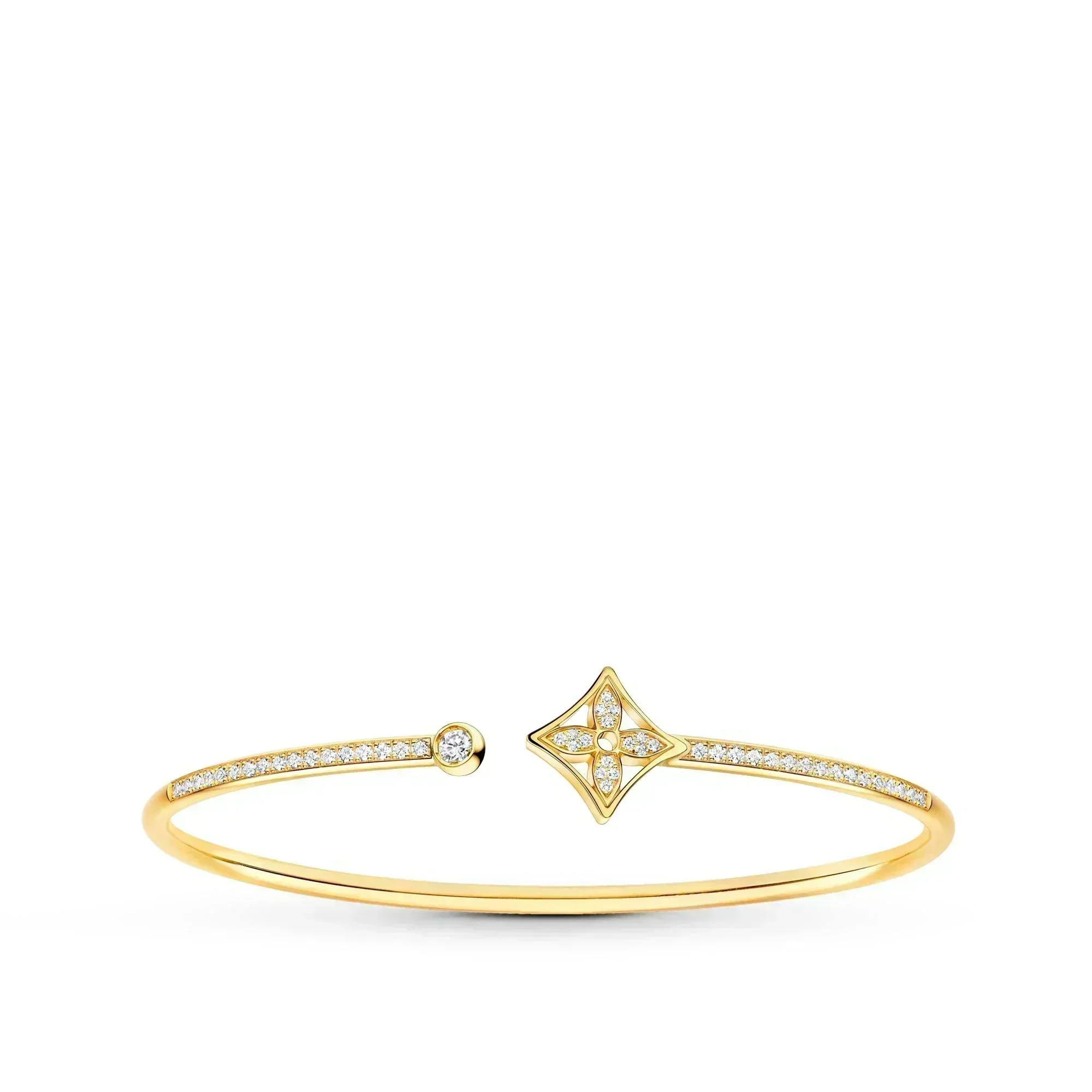 Regalia jewelryIDYLLE GOLD OPEN BRACELET DIAMOND PAVED