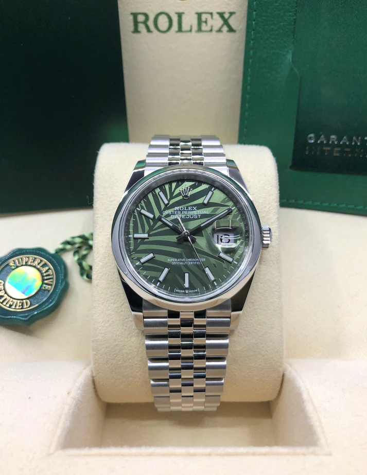 【Super Clone】ROLEX  Datejust 36mm 126200 Green Dial Watch