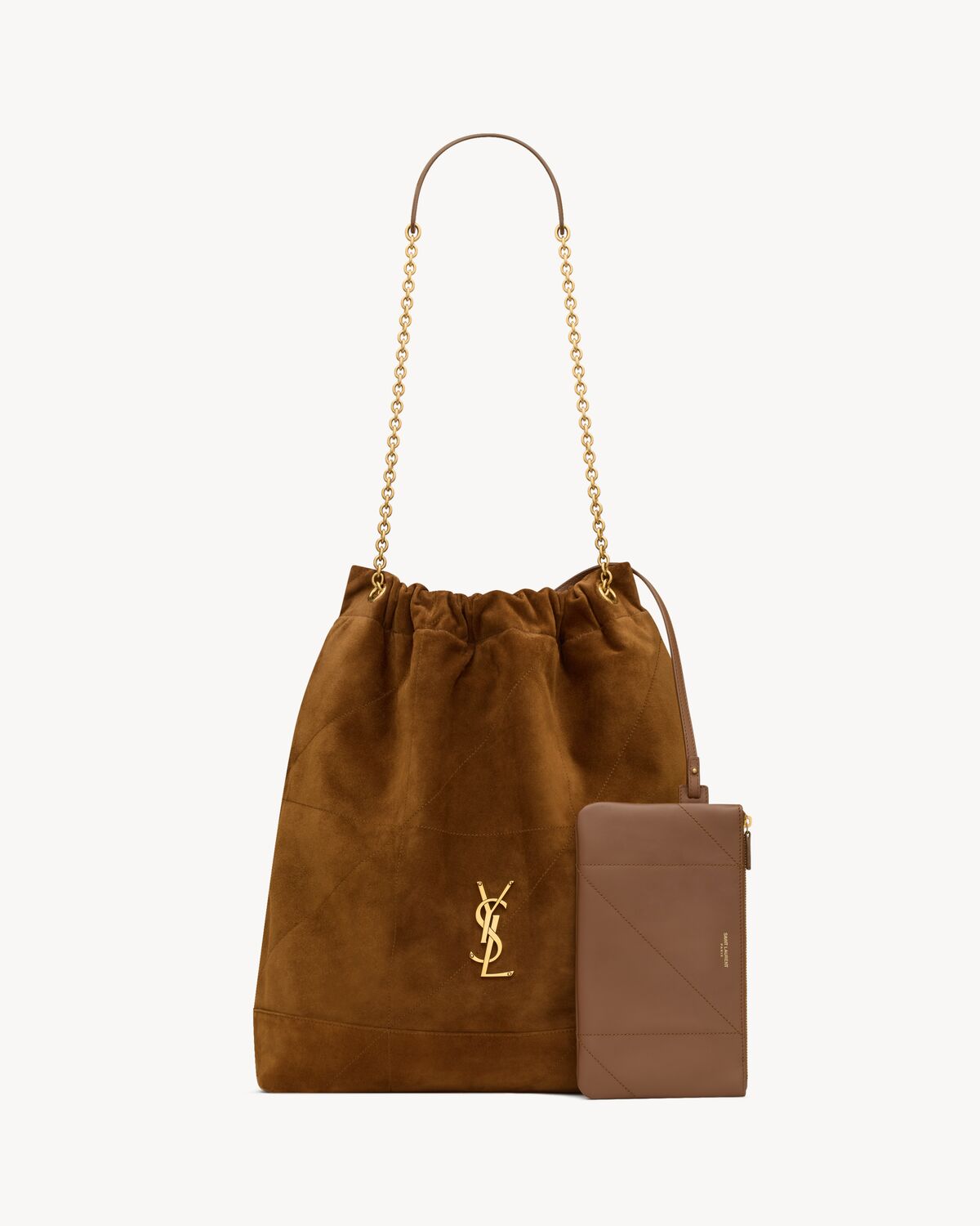 YSL Jamie Large Pochon In Suede
