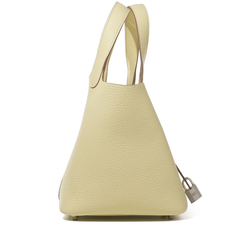 Hermès Jaune Milton Clemence Picotin Lock 18 Palladium Hardware