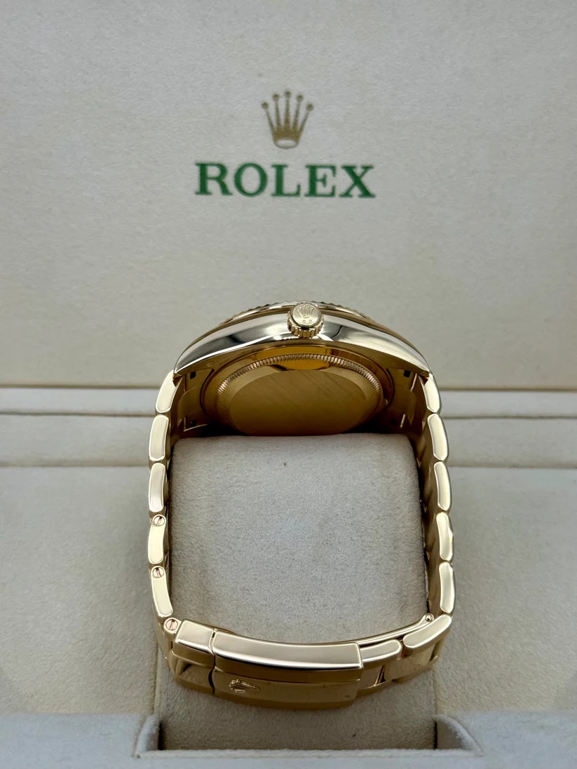 【Super Clone】ROLEX Sky-Dweller 42mm 336938-0002/0005 Yellow Gold Black Dial Oyster