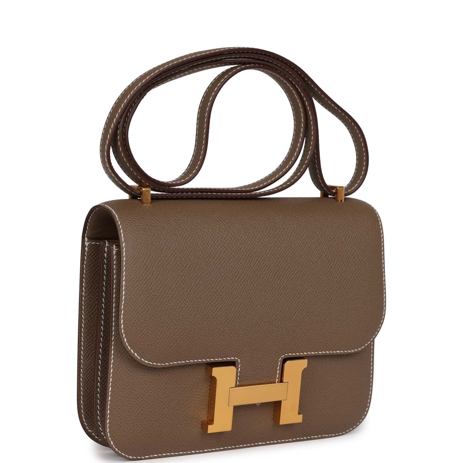 Hermès Constance 18 Etoupe Epsom Gold Hardware