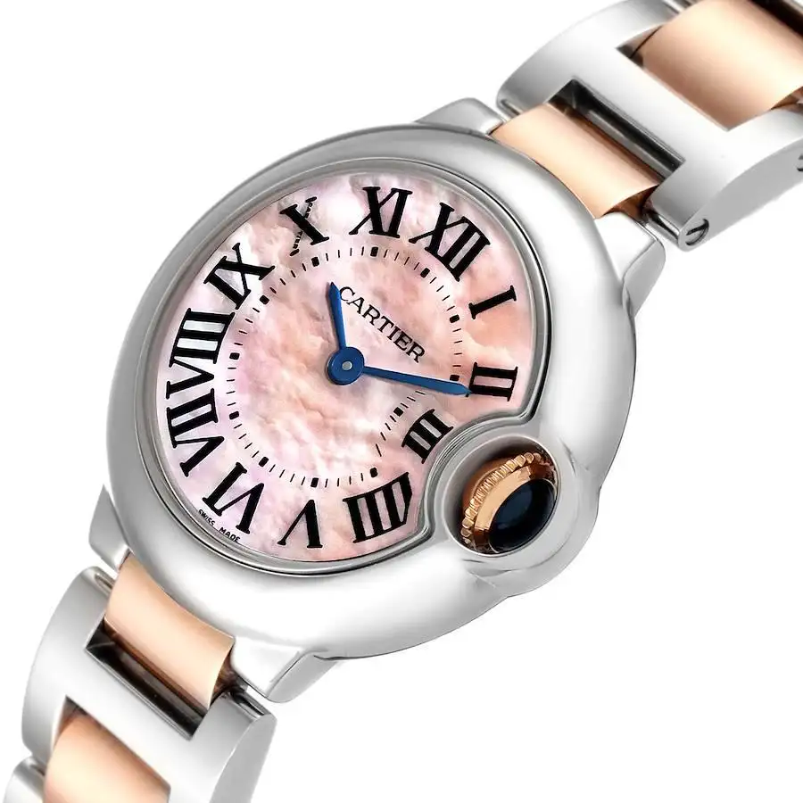 BALLON BLEU Pink Mother of Pearl Dial 28mm