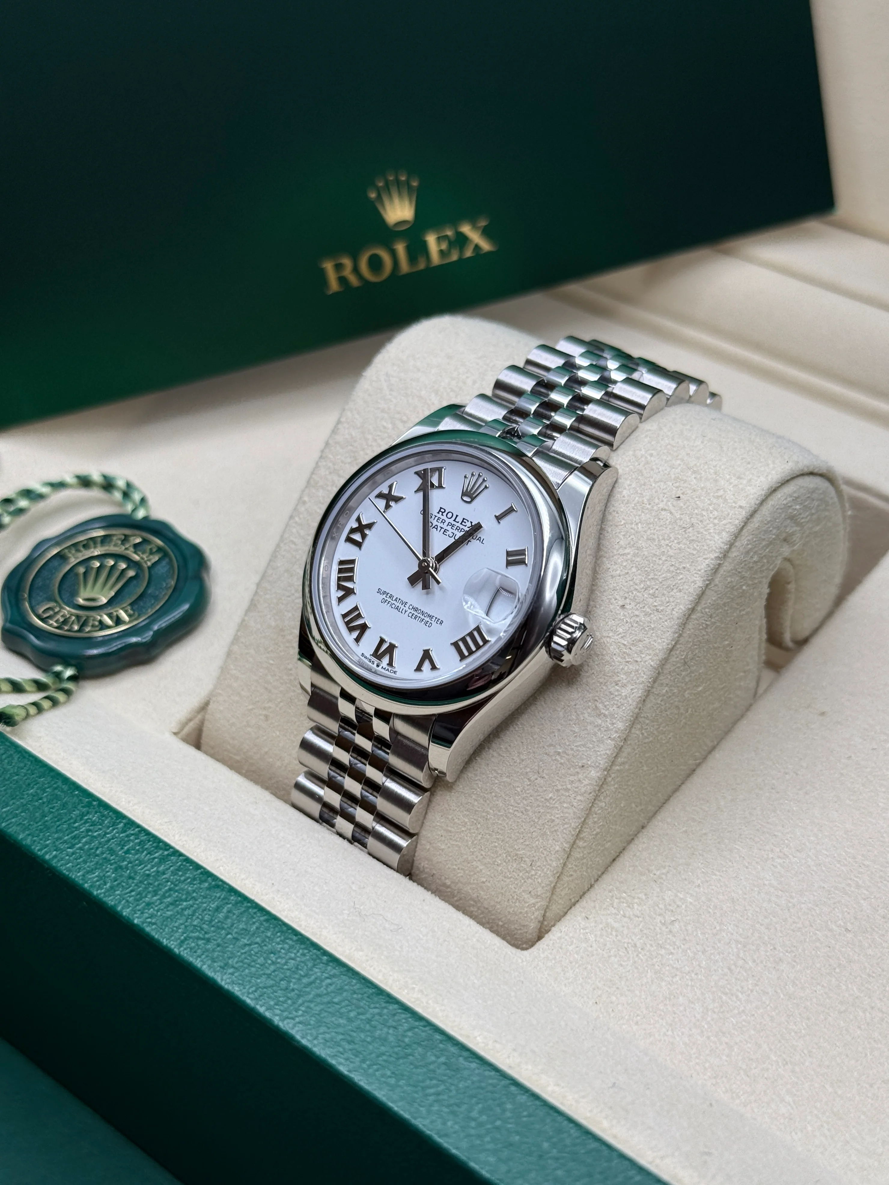 【Super Clone】ROLEX Datejust m278240-0003/0004 31mm White Roman Domed Bezel Oyster Oystersteel