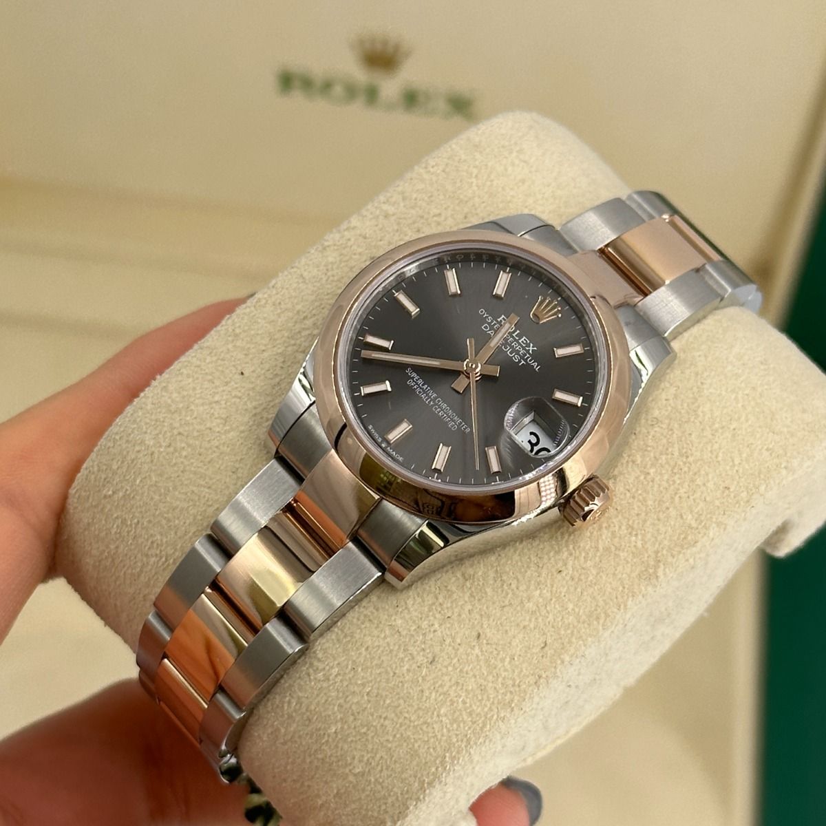 【Super Clone】ROLEX Datejust m278241-0017/0018 Slate 31mm Dial Oyster Bracelet Watch