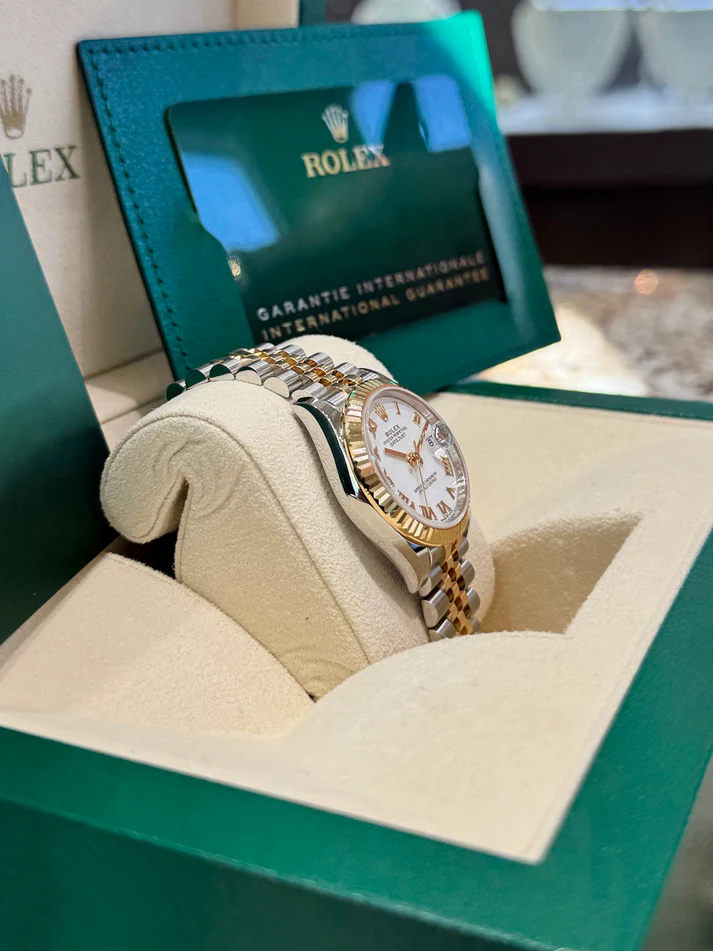 【Super Clone】ROLEX Datejust m278273-0001/0002 31mm White Dial Stainless Steel and Yellow Gold Oyster Watch