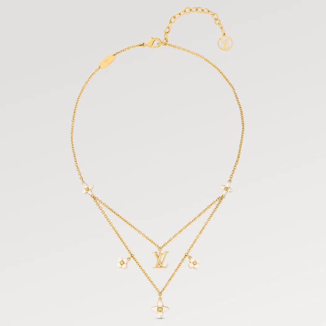 Regalia jewelryFLOWERGRAM GOLD MOP DOUBLE ROW NECKLACE