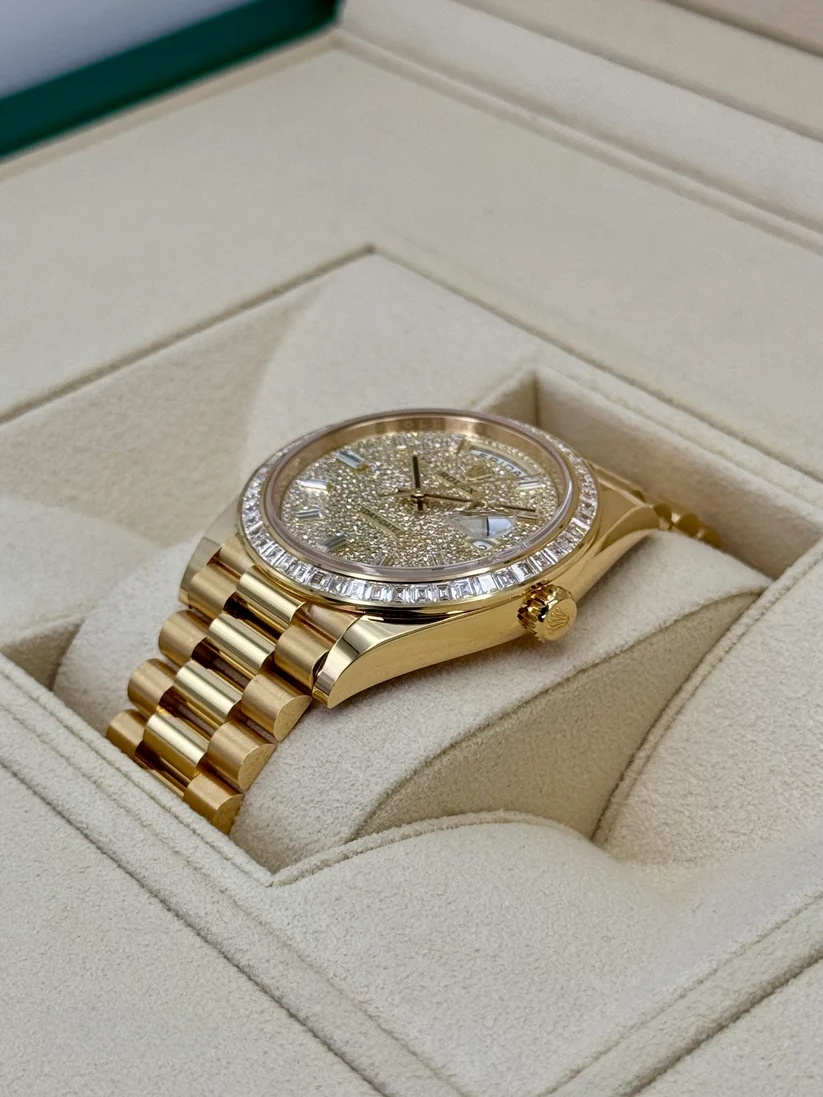 【Super Clone】ROLEX Day-Date 40mm 228398TBR-0036 Diamond Paved Dial President Watch