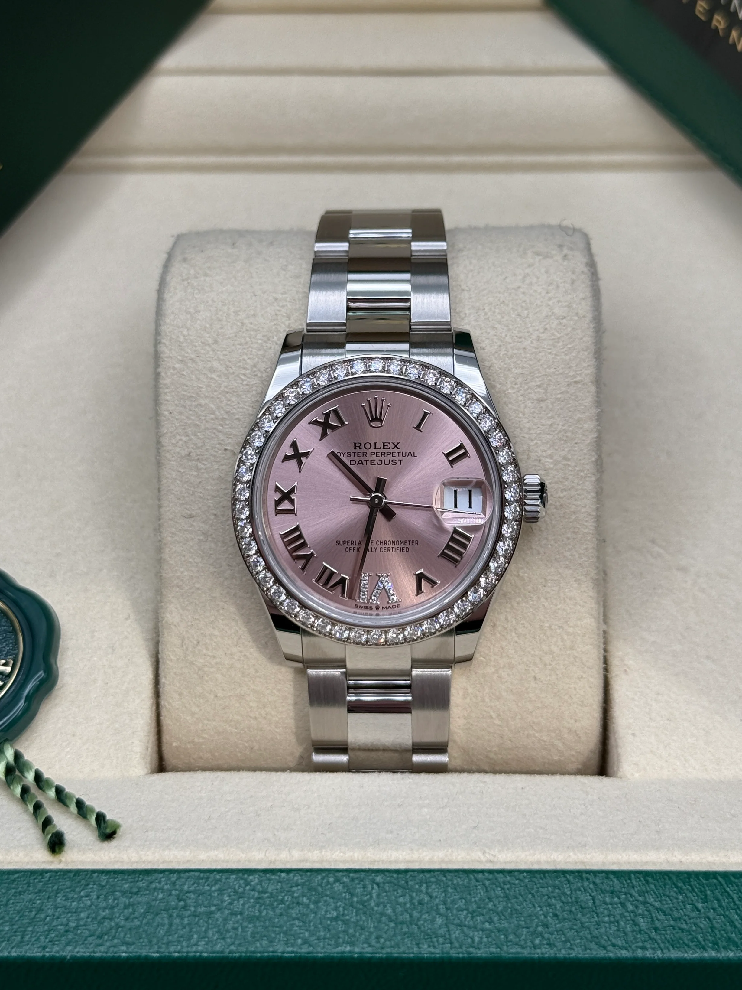 【Super Clone】ROLEX Datejust m278384RBR-0027/0028 Pink 31mm Dial Oyster Watch