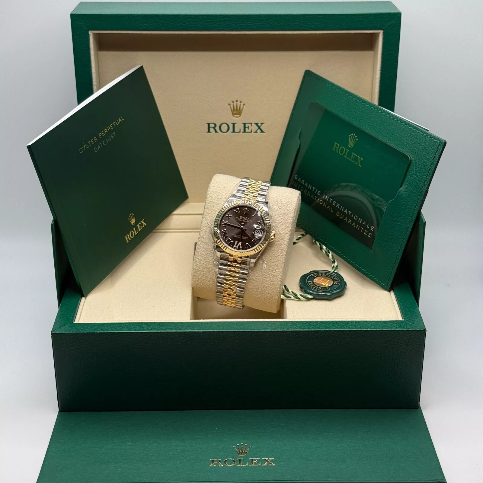 【Super Clone】ROLEX Datejust m278273-0017/0018 31mm Dark Grey Dial Stainless Steel and Yellow Gold Oyster Watch