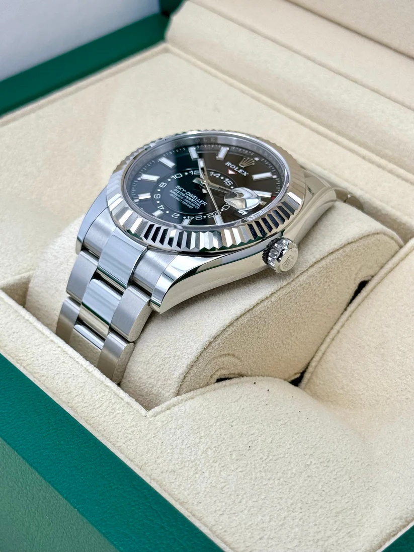 【Super Clone】ROLEX Sky-Dweller 42mm 336934-0007/0008 Stainless Steel Black Dial Oyster