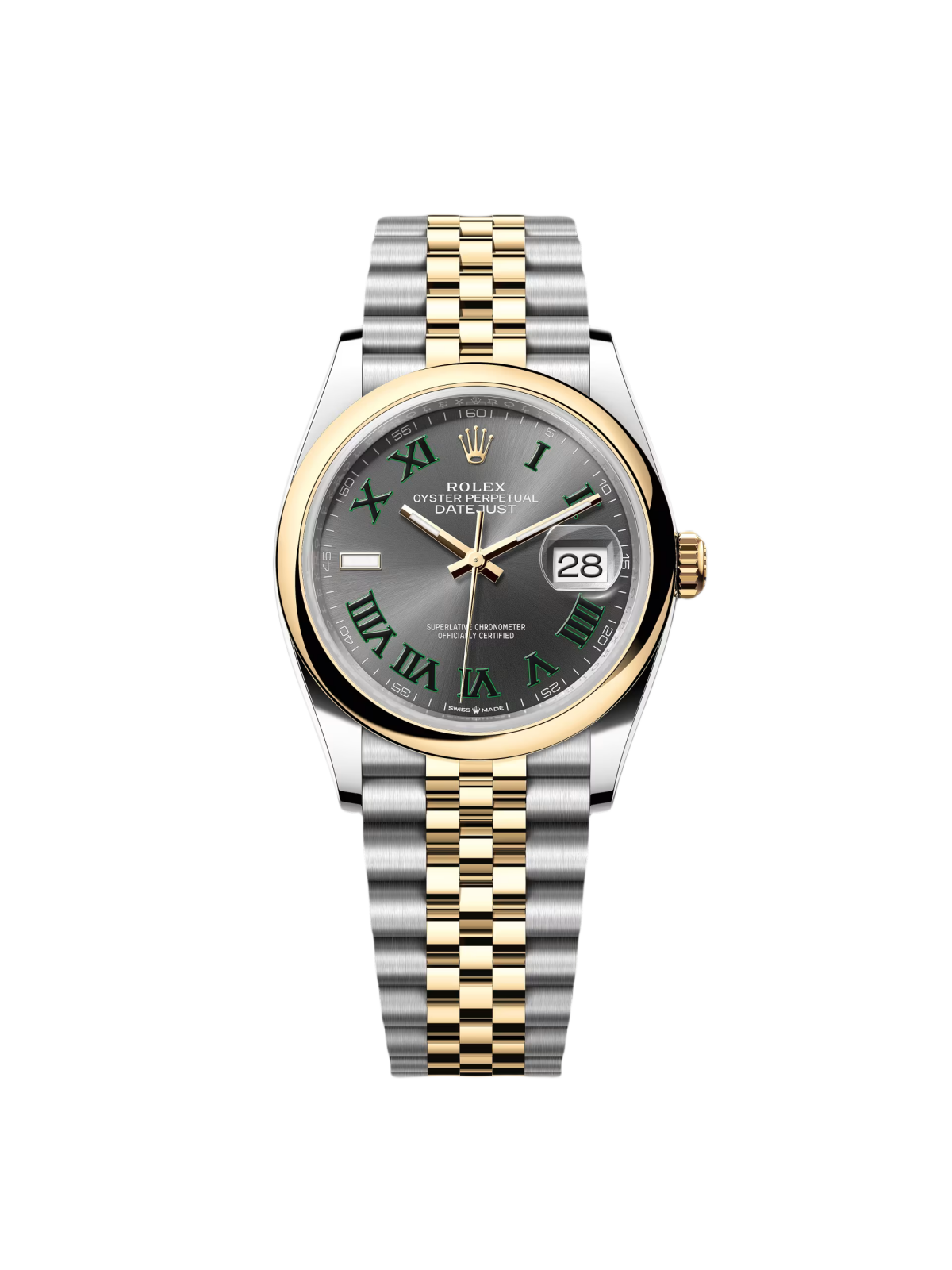 【Super Clone】ROLEX  Datejust 36mm 126203 Slate Dial 36mm Domed Bezel Oyster Bracelet