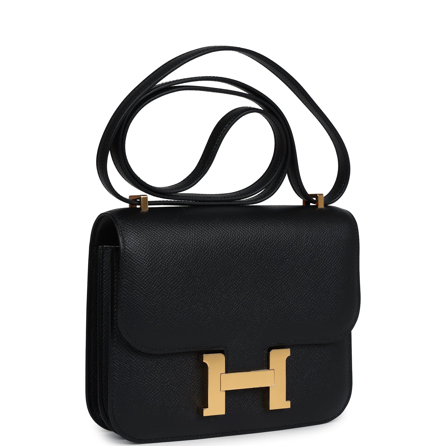Hermès Constance 18 Black Epsom Gold Hardware