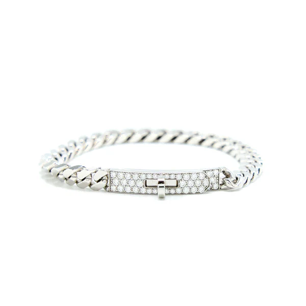 Regalia jewelryKELLY CHAIN SILVER DIAMOND BRACELET