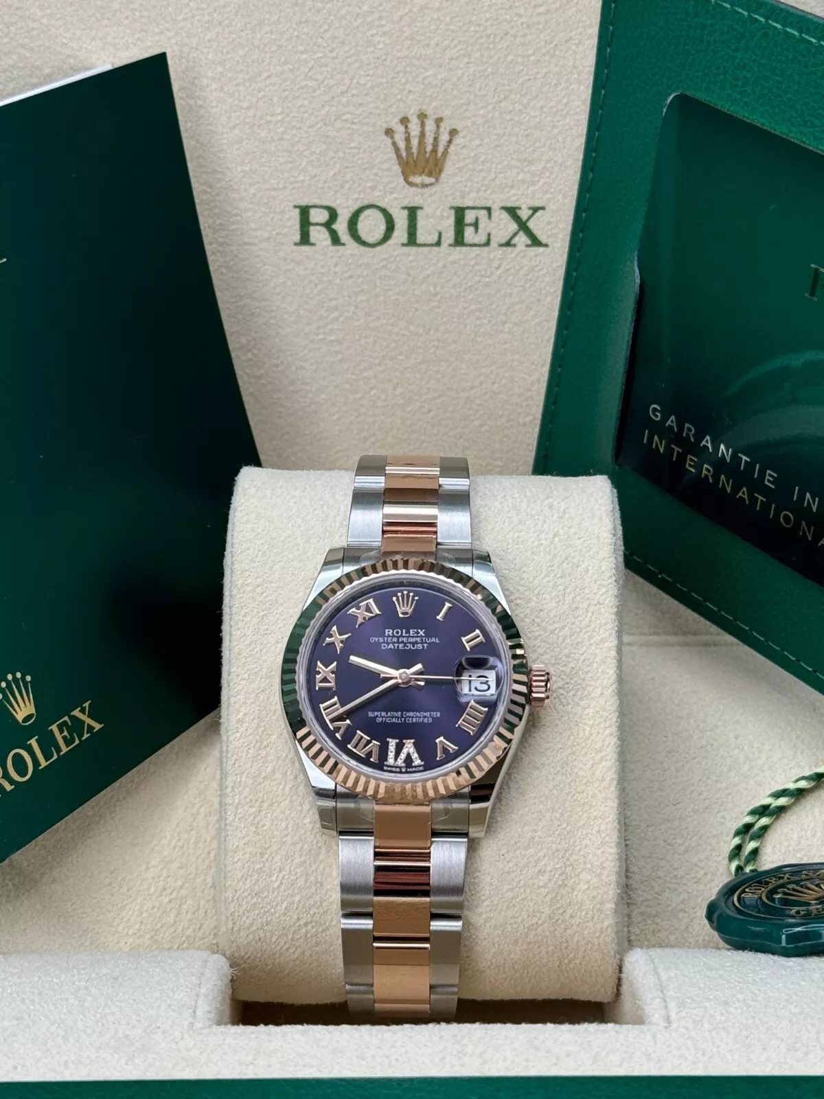 【Super Clone】ROLEX Datejust m278271-0019/0020 Aubergine 31mm Dial Oyster Bracelet Watch
