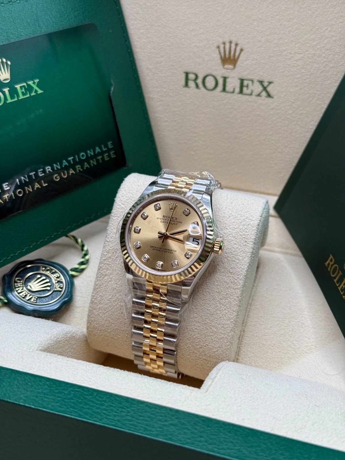 【Super Clone】ROLEX Datejust m278273-0025/0026 31mm Champagne Dial Stainless Steel and Yellow Gold Oyster Watch