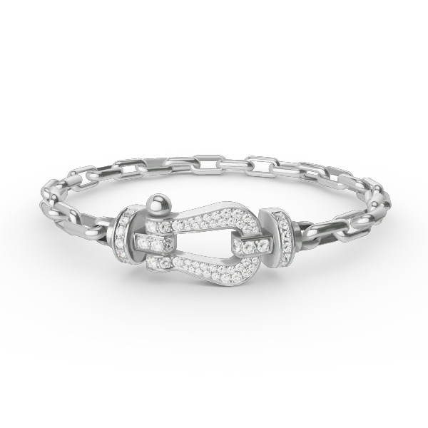 Regalia jewelryFORCE LARGE HORSESHOE CLASP  METAL BRACELET