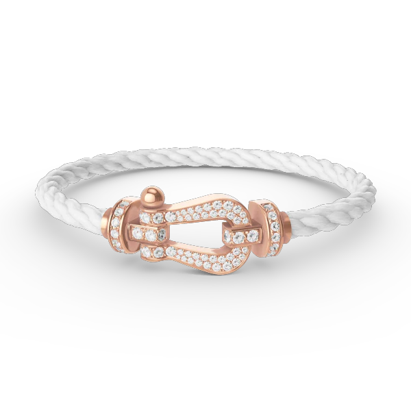 Regalia jewelryFORCE LARGE HORSESHOE FULL DIAMOND BRACELET ROSE GOLD