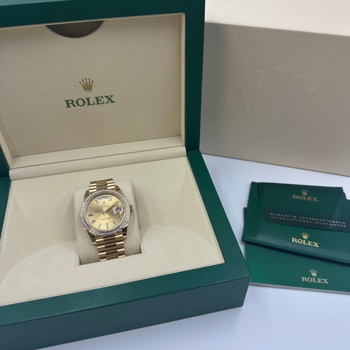 【Super Clone】ROLEX Day-Date 40mm 228398TBR-0002 Champagne Dial President Watch