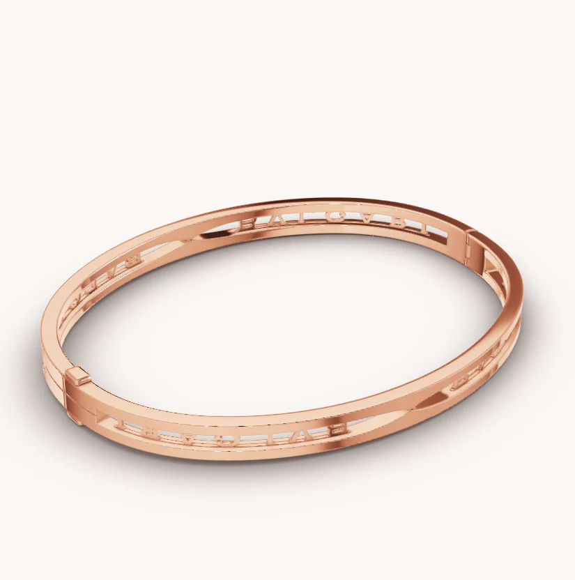 Regalia jewelryZERO 1 SPIRAL LOGO PINK GOLD BRACELET
