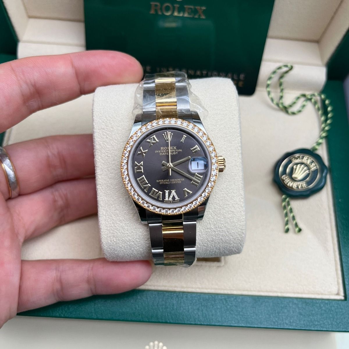 【Super Clone】ROLEX Datejust m278383RBR-0017/0018 31mm Dark Grey Dial Oyster Bracelet