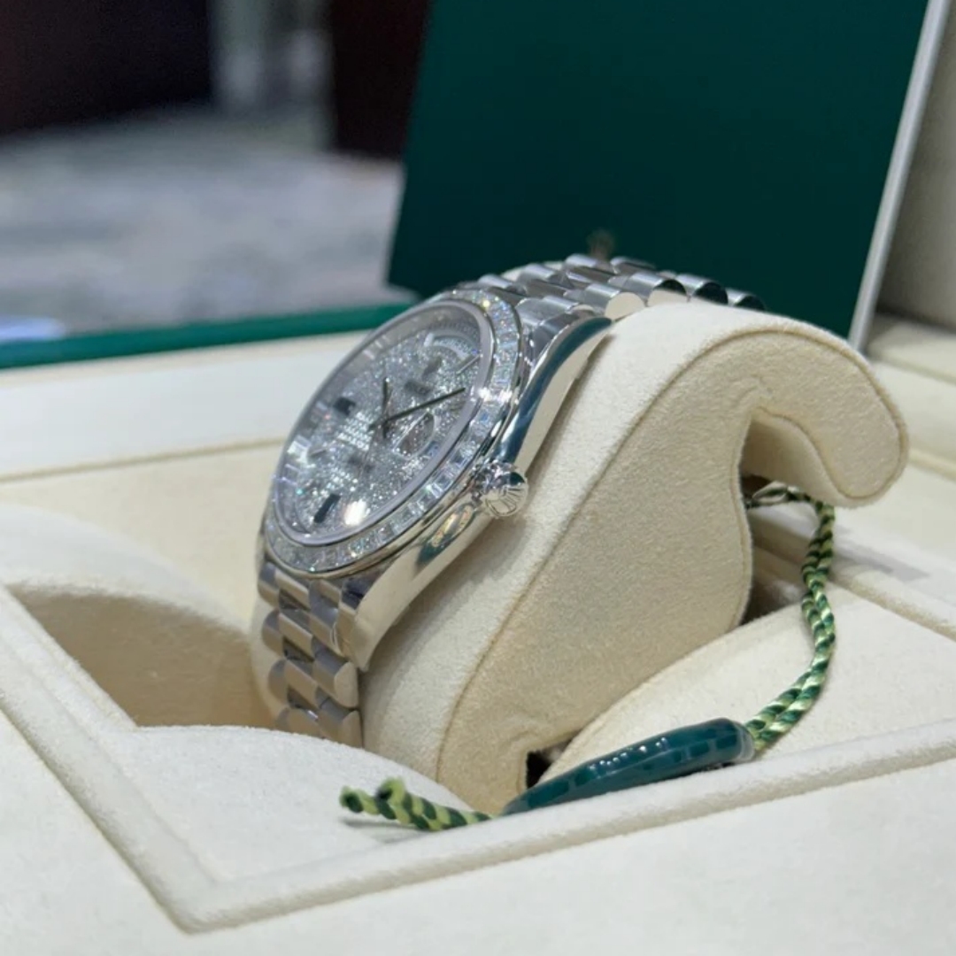 【Super Clone】ROLEX Day-Date 40mm 228396TBR-0021 Diamonds Sapphires Dial