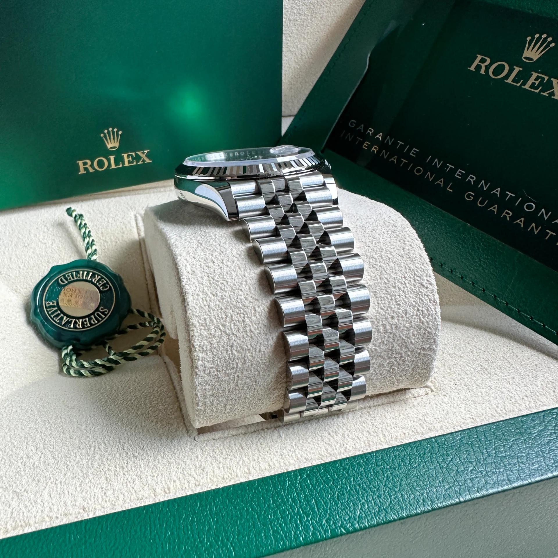 【Super Clone】ROLEX  Datejust 36mm 126234 Blue Diamond Dial Stainless Steel Jubilee Mens Watch