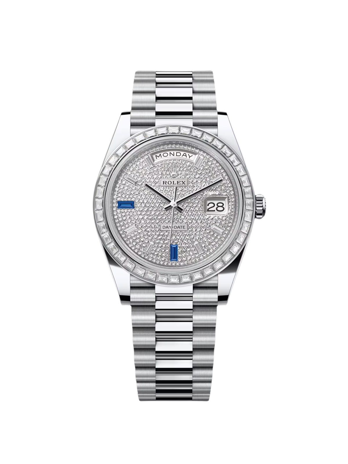 【Super Clone】ROLEX Day-Date 40mm 228396TBR-0021 Diamonds Sapphires Dial