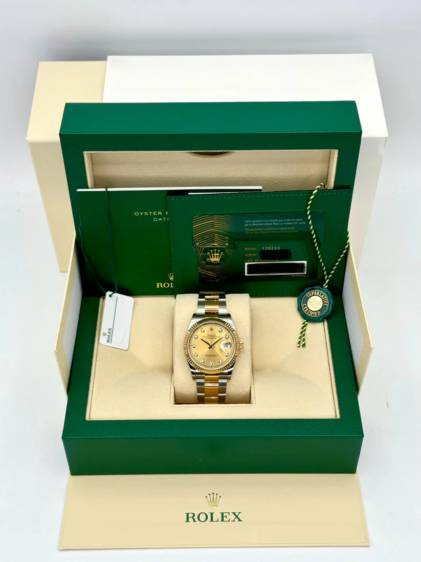 【Super Clone】ROLEX  Datejust 36mm 126233 Champagne Dial Jubilee Bracelet Watch