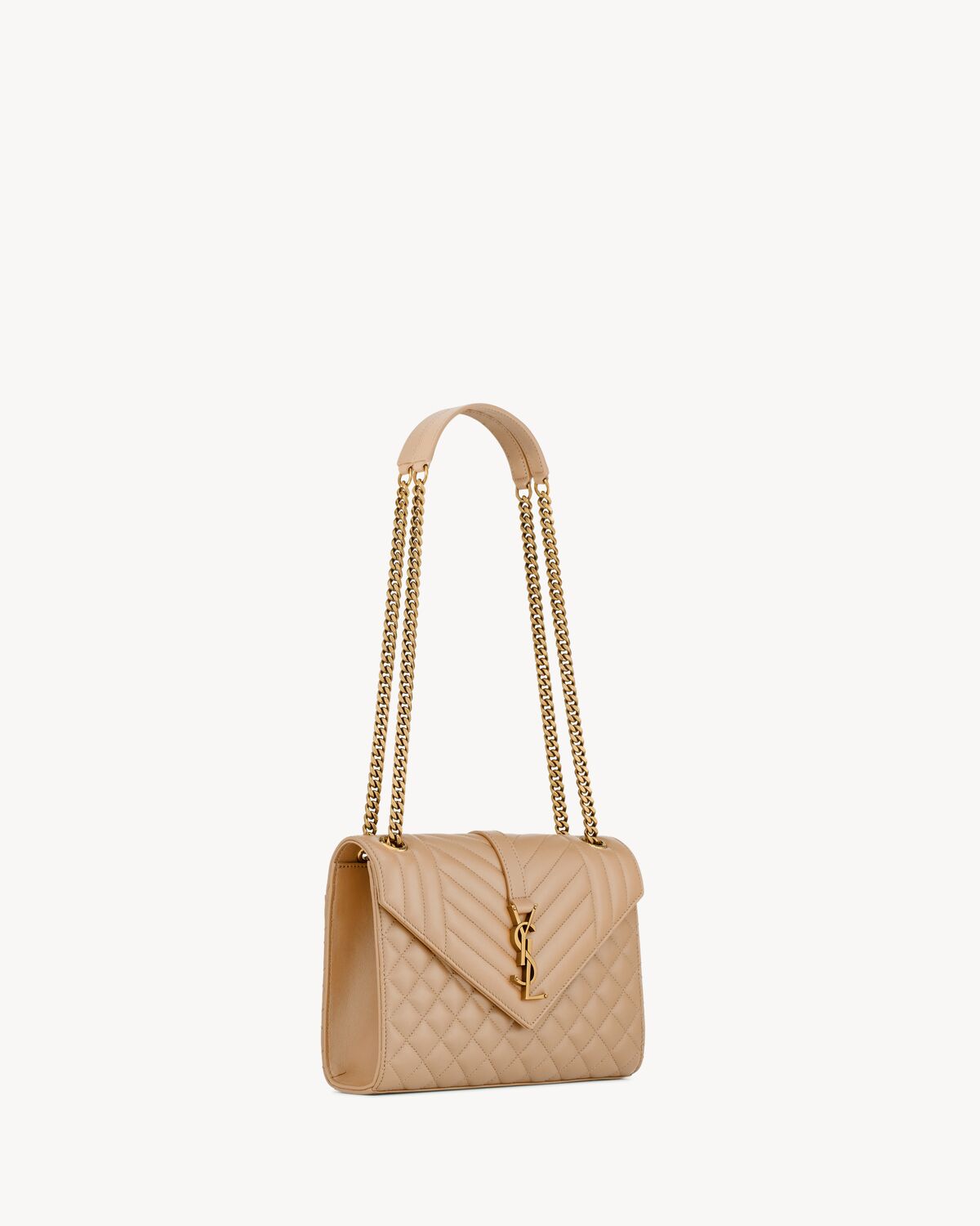 YSL ENVELOPE Medium in MATELASSÉ Lambskin