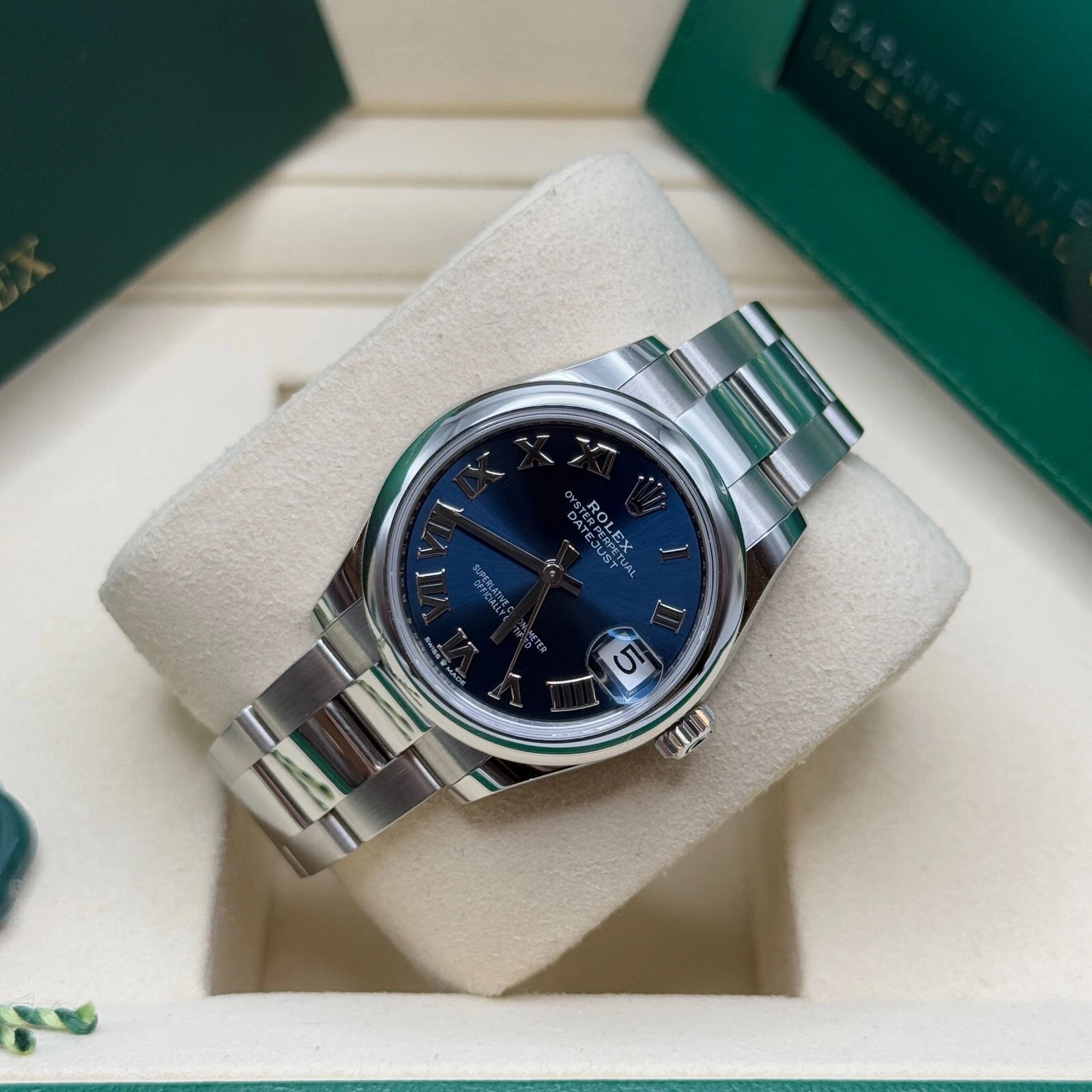 【Super Clone】ROLEX Datejust m278240-0017/0018 31mm Blue Roman Domed Bezel Oyster Oystersteel