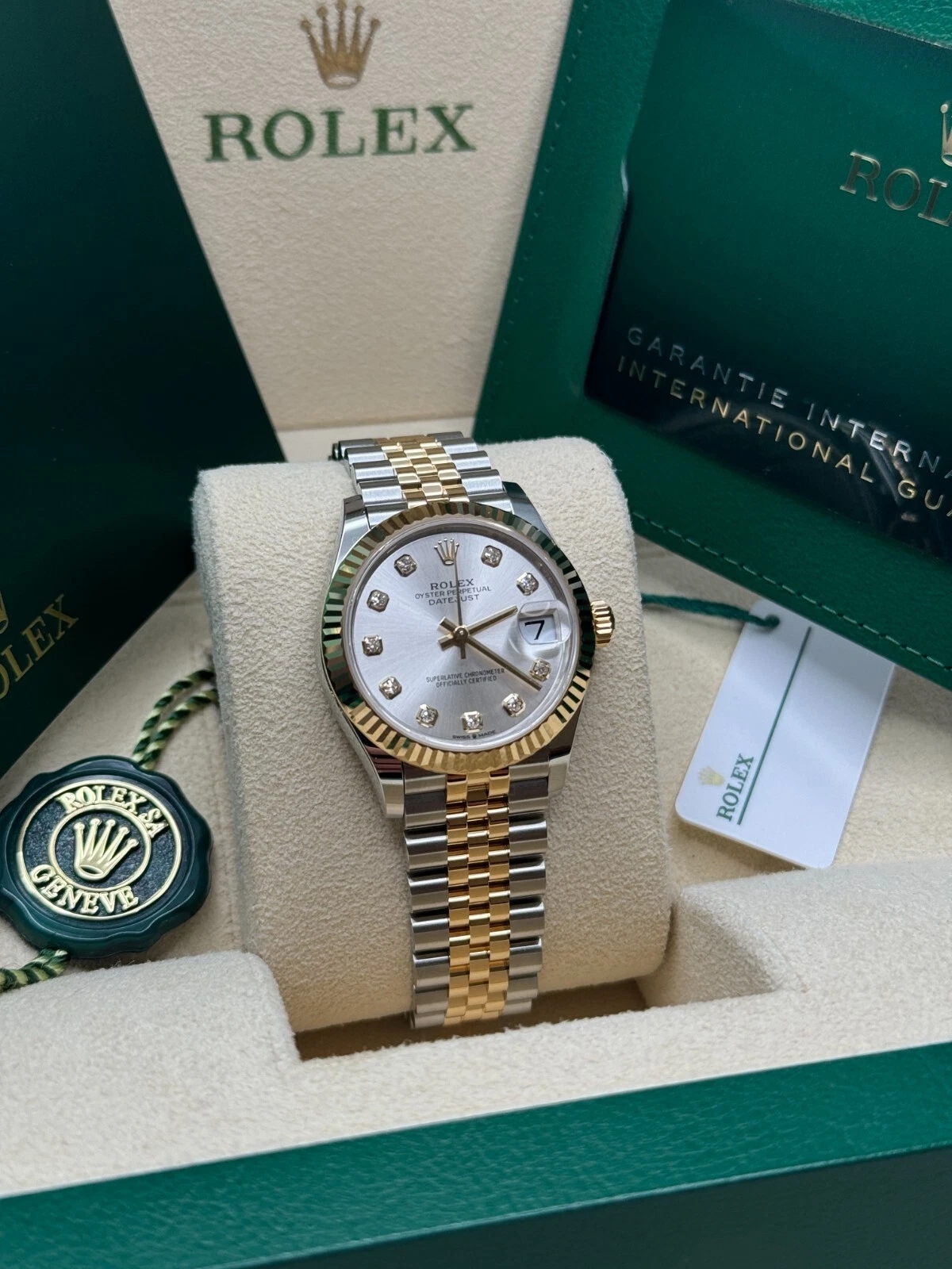 【Super Clone】ROLEX Datejust m278273-0019/0020 31mm Silver Dial Stainless Steel and Yellow Gold Oyster Watch