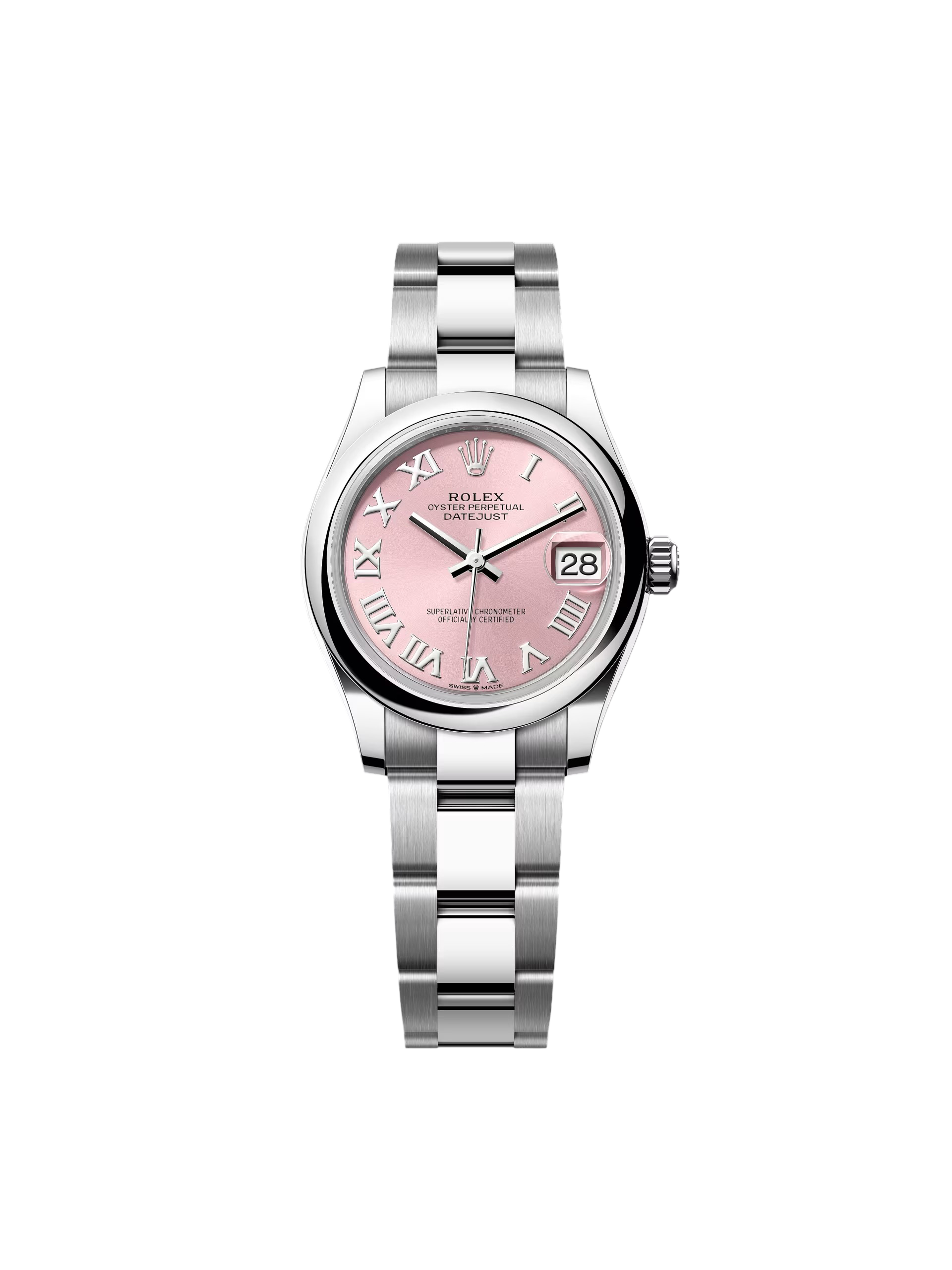 【Super Clone】ROLEX Datejust m278240-0013/0014 31mm Pink Roman Domed Bezel Oyster Oystersteel