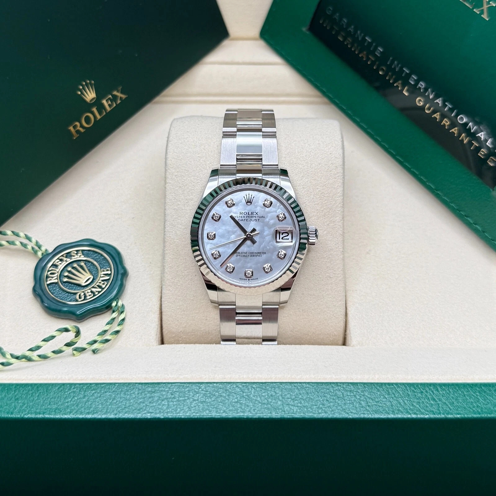 【Super Clone】RLX Datejust m278384RBR-0007/0008 Mother-of-Pearl 31mm Dial Oyster Watch