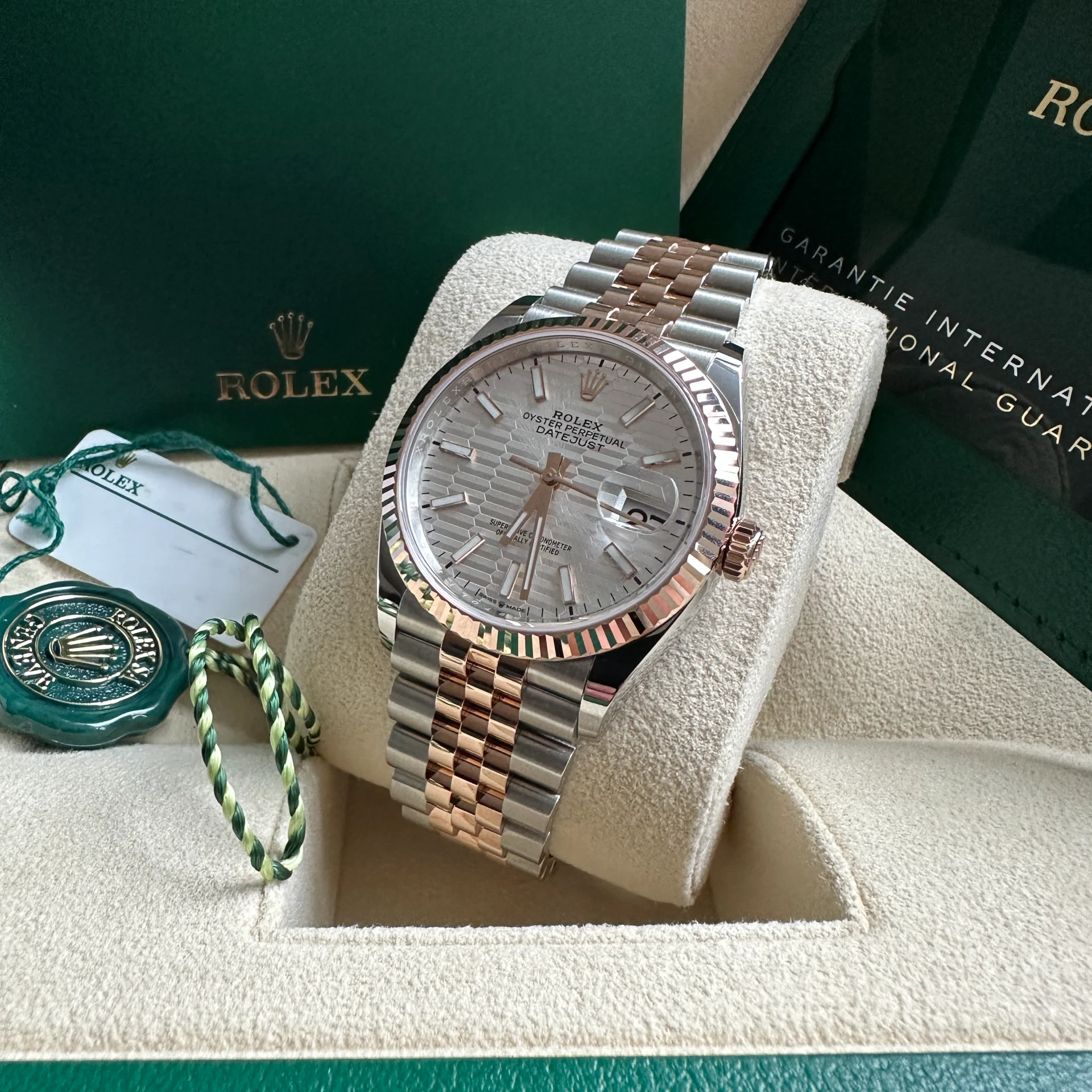 【Super Clone】ROLEX  Datejust 36mm 126231 Silver Fluted Motif Dial Jubilee Bracelet